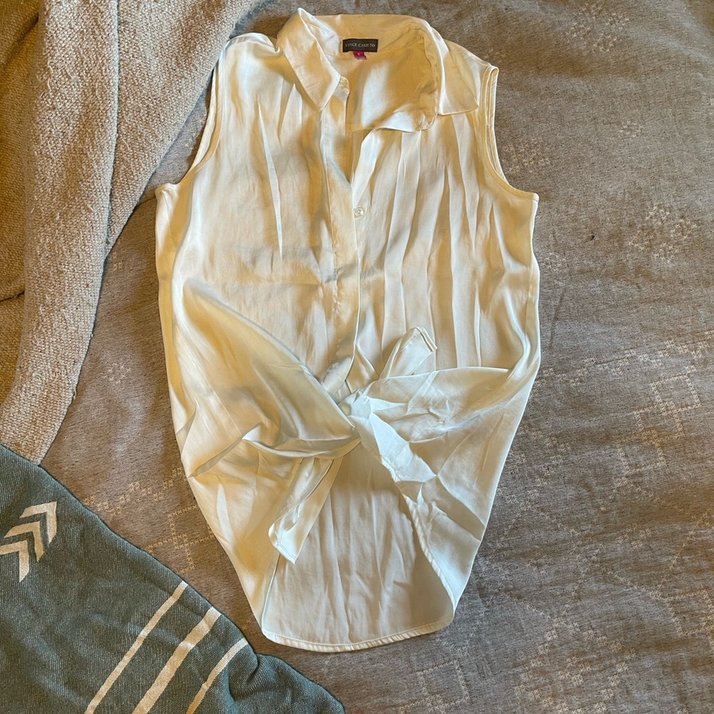 Vince Camuto Button Down Collared Tank Looks Like… - image 3